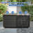 Outdoor and Indoor Plastic Storage Deck Box with Lock and Wheels-115188382