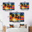 «Colorful Bold Palm Trees Landscape IV - Palmiers et palmiers», art encadré-1307674197-1307674196