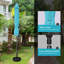 Parasol de patio pour table avec parasol inclinable / manivelle-422199204-422199203