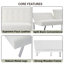 Canapé-lit futon simple 32,67 po Cnut, canapé-lit en similicuir, canapé-lit futon convertible avec pieds en métal-1148084103