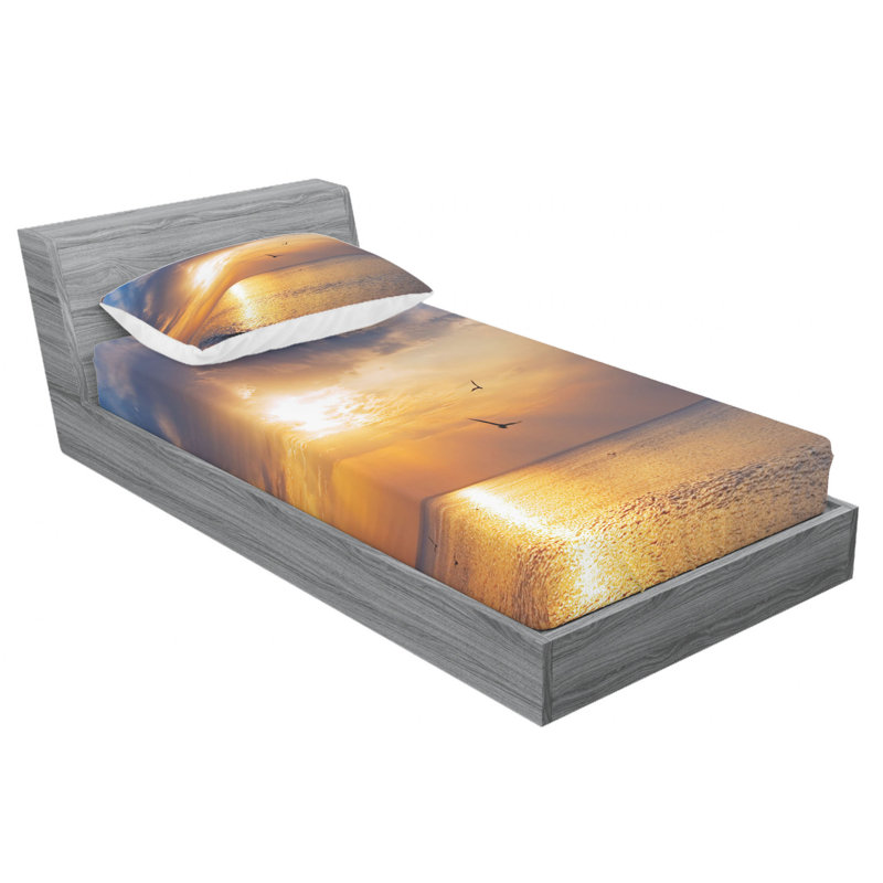 Microfiber Sheet Set, Twin XL Sheet Set with Fitted Sheet