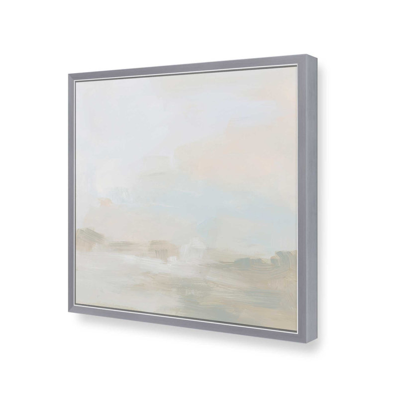 Impression Dawn's Soft Light II, H 13,75 po x l 13,75 po, Encadrement ouvert, chrome poli