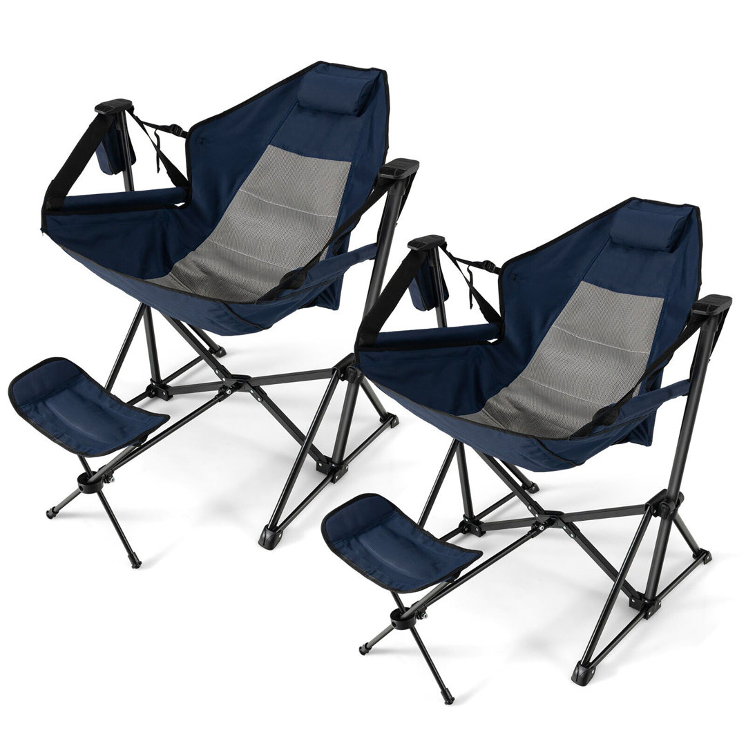 Nozomi Folding Camping Chair (Set of 2) Arlmont & Co. Fabric 