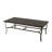 Colby Rectangular Aluminum Outdoor Dining Table With Umbrella Hole-1811810344-1811810350