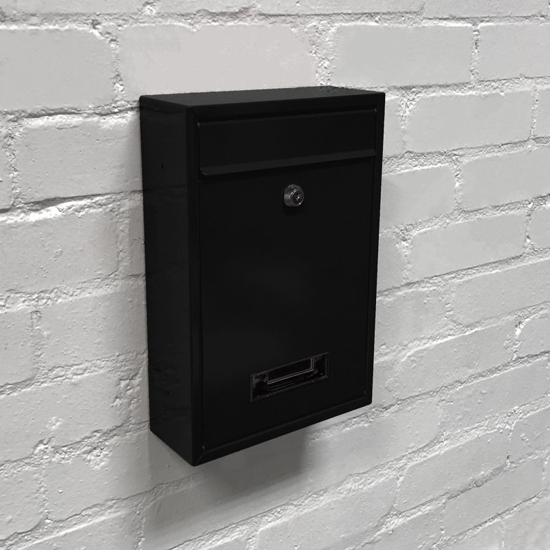 Wall Mounted Post Box, Black
