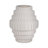Textured Staggered Vase, White-684365145