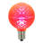 Vickerman G50 LED Pink Faceted Replacement Bulb, E17/C9 Nickel Base .45 Watts, Dimmable, 10 Bulbs Per Pack