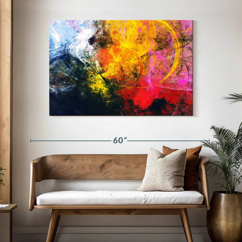Avery Fiery Abstract, 32" H x 48" W