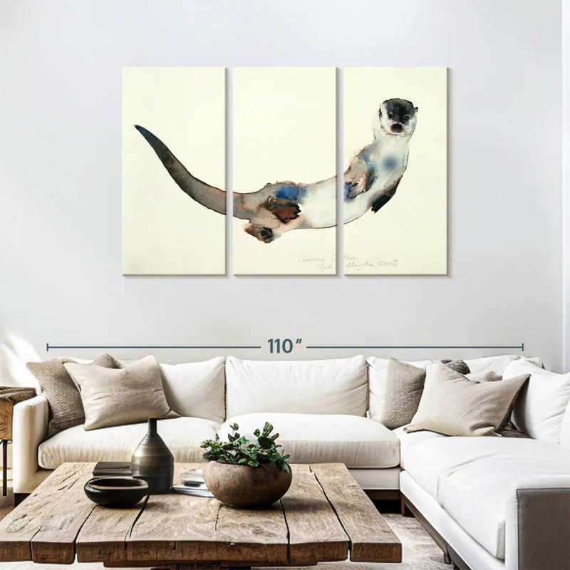 Brampt Curious Otter, 48" H x 74" W
