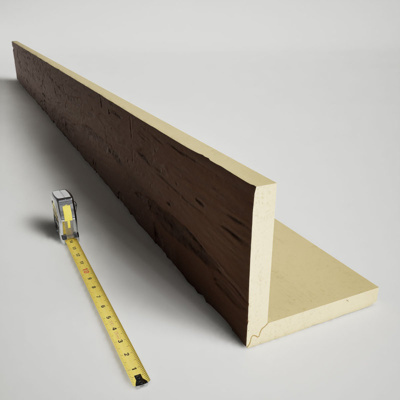 Hand Hewn Redwood Faux Wood 8' Ceiling Beam