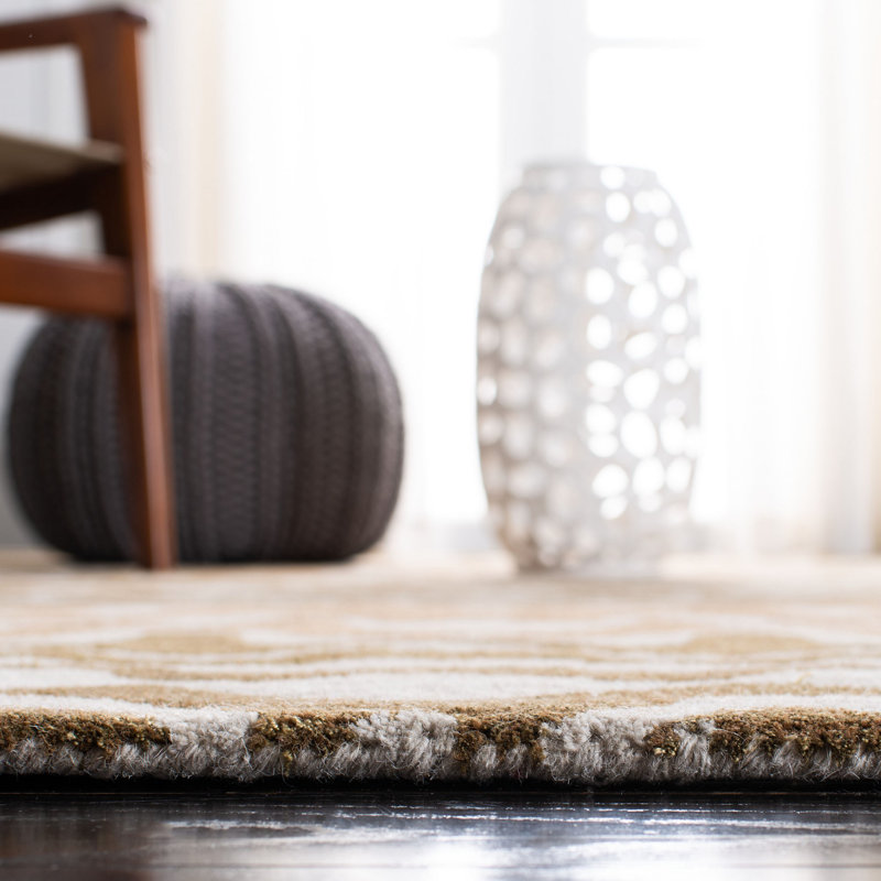 Tapis en laine touffeté à la main Candelo, Tapis de couloir 2 pi 6 po x 12 pi