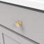 Poignée American Diner - bouton d'armoire de 1 po de diamètre en laiton doré brossé - Quincaillerie transitionnelle et traditionnelle pour tiroirs et armoires-116354944-116354943