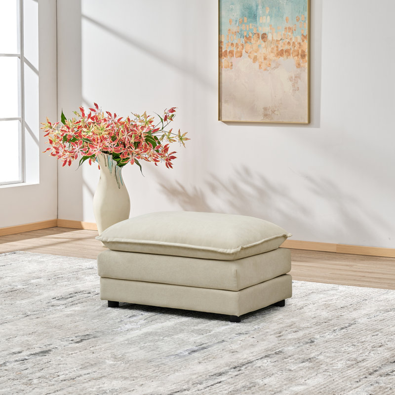 110" Chenille SOFA, Modular Combination SOFA, Deep Seated SOFA With Cushion, Beige