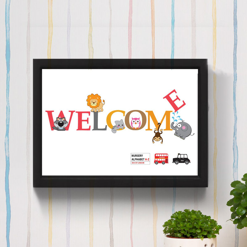 Marley Hand Made Welcome Frame Framed Art