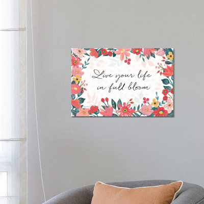 Bright Petals I by Farida Zaman - Wrapped Canvas Painting