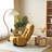 360 Degree Turning Chair, Adjustable Waist And Head, Yellow Metal, Soft Seat Lining Comfort Turning, Filled Padding Textile Material