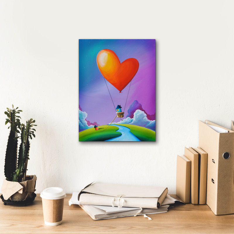 Ebern Designs «Don't Let Love Slip Away» par Cindy Thornton, art mural sur toile, H 16 po x l 12 po x P 0,75 po