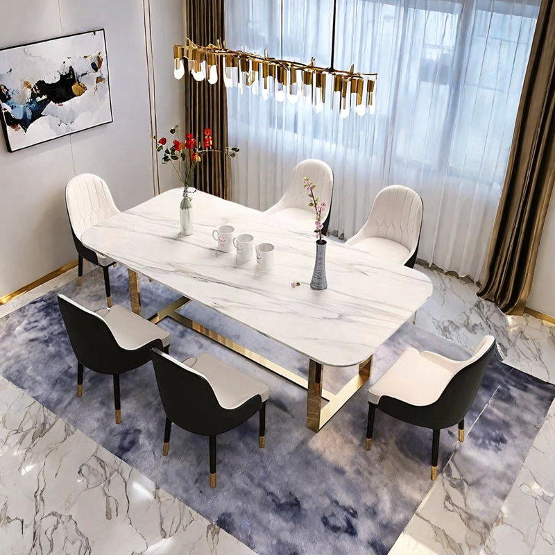 Table de salle à manger Nordic, H 29,53 po x L 31,50 po x l 62,99 po