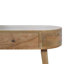Esponga 80cm Solid Wood Console Table