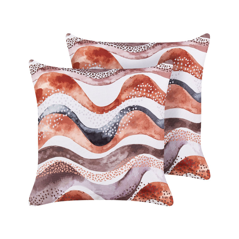 SEBORGA Indoor / Outdoor Abstract Square Cushion