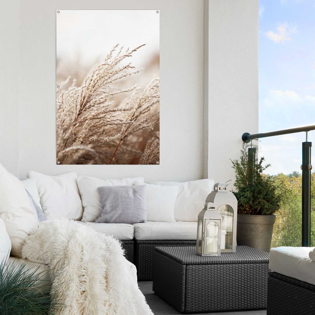 Gartenposter Gras, Strand, Meer, Dünen