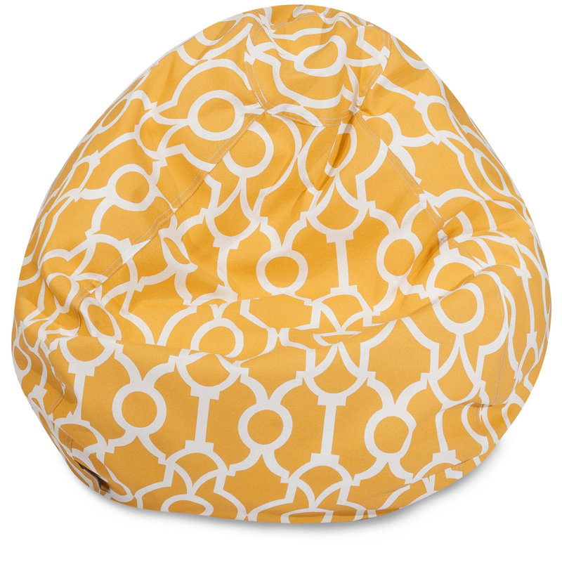 Fauteuil à billes et méridienne standard, Jaune géométrique 3, H 22 po x l 28 po x P 28 po