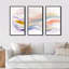 «Vibrant Pastel Abstract Waves», ensemble d'art mural moderne sur toile-87912743-87912744