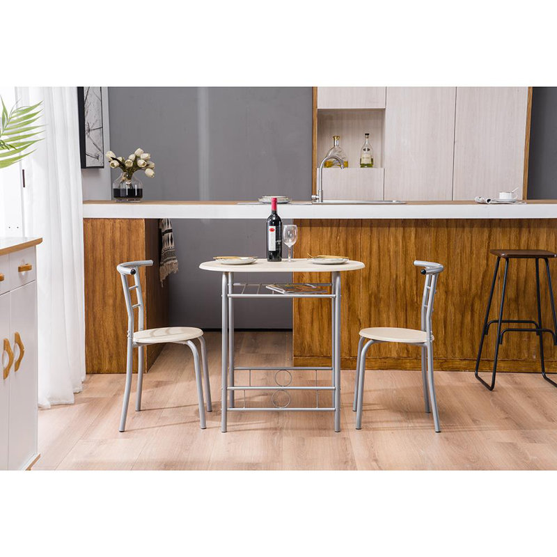 Ensemble repas pour 2 personnes Houchin, Bois naturel