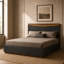 Kayner Bed With LED Lights - Charcoal-1825667719