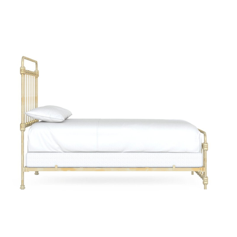 160 Picket Fence Bed | Mini Foot Standard, California King, Spun Gold
