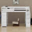 Lit mezzanine avec tiroirs de rangement et escaliers-300575206