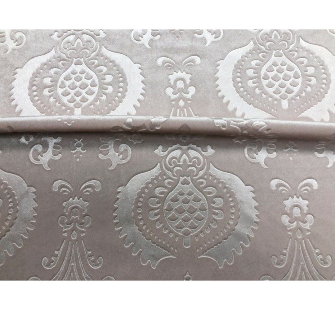 Brocade Damask Velvet Fabric, Embossed Material for Upholstery, Drapery, Slipcovers, Tablecloths, Unique Quality Fabrics 