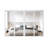 80 in. 1 Lite Mirrored Glass Double Sliding Closet Door with Hardware Kit-105005310