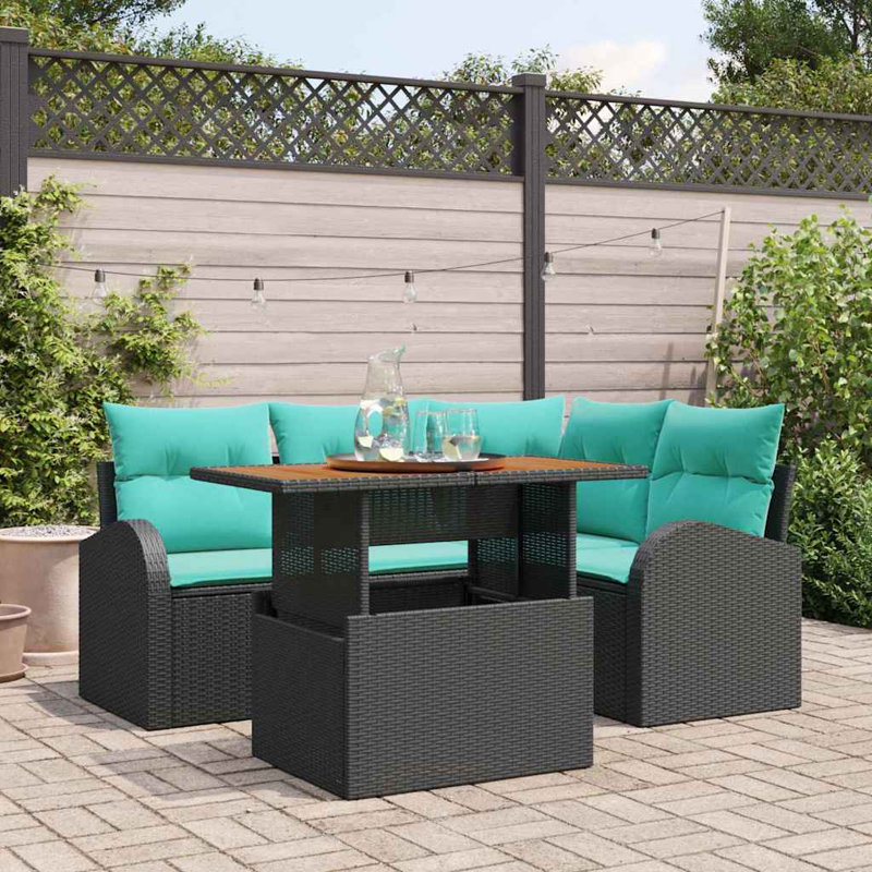 Ensemble de canapé de jardin avec rangement 5 pièces vidaXL