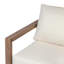 Ensemble de conversation d'extérieur en bois d'acacia pour 2 personnes Donnie avec chaises pivotantes et coussins hydrofuges