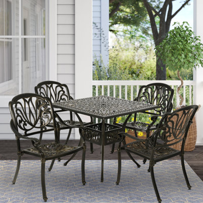 Leasure 5 Piece Dining Set by Fleur De Lis Living