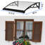 Housse de patio pour auvent en polycarbonate à auvent amélioré avec auvent de fenêtre 40 * 40 pouces