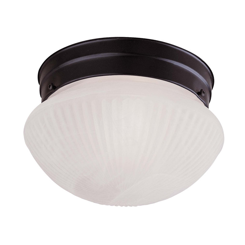  2-Light Ceiling Light in Satin Nickel, Satin Nickel, 2 Lights