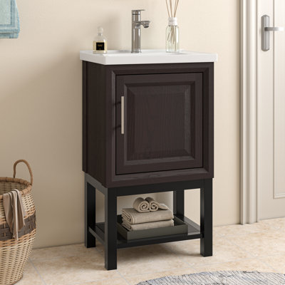 Festival 20" Single Bathroom Vanity With Ceramic Top & Single Hole Faucet