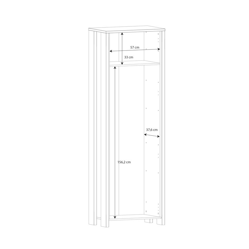 Lanham Manufactured Wood Wardrobe
