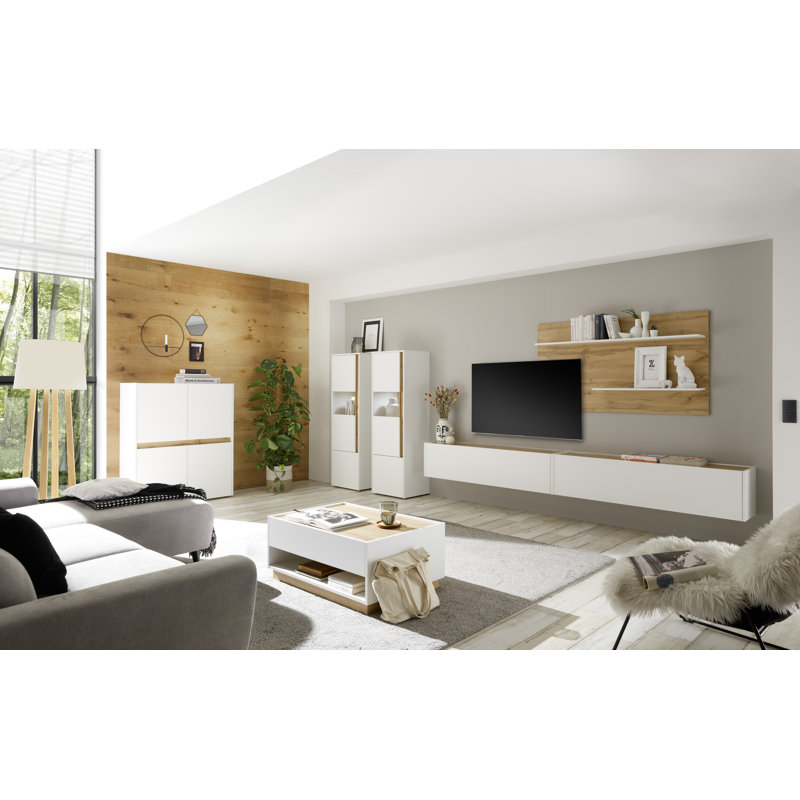 Alexix Unfinished Entertainment Centre for TVs up to 65", White