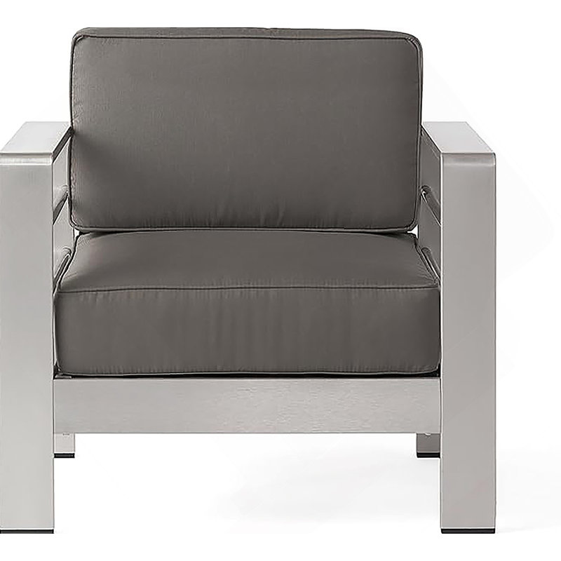 CHAISE CLUB AVEC COUSSIN COMPRIMÉ