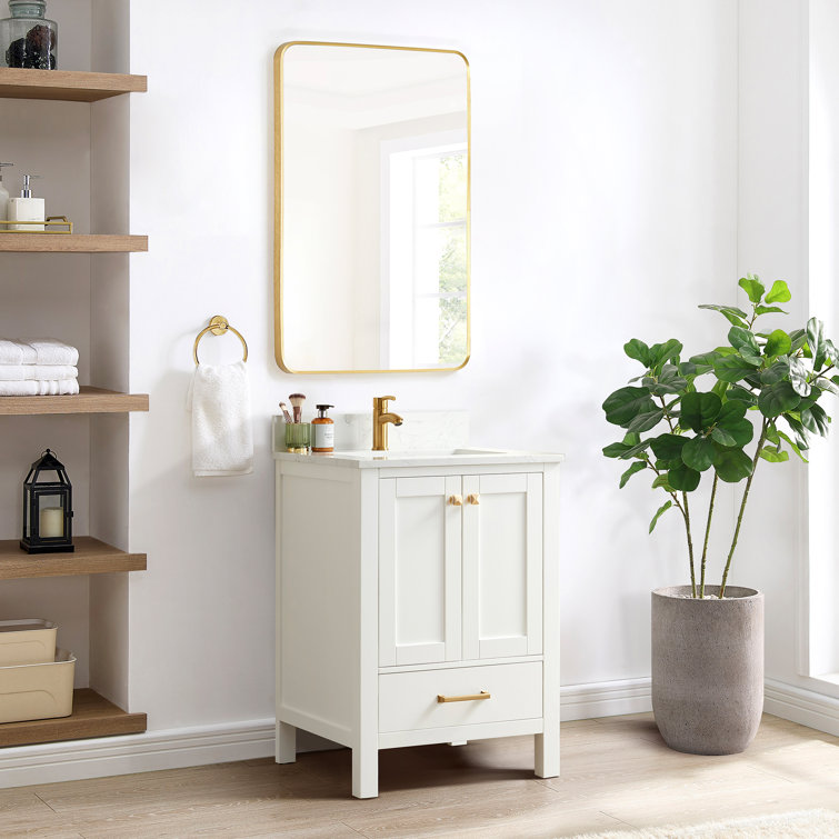 Shannon 24'' Single Bathroom Vanity with Stone Top