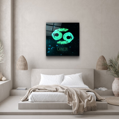 Superbe peinture décorative en verre trempé de 19,7 po x 19,7 po | 100% verre trempé, épaisseur: 0,16 pouce | Impression UV pour des couleurs éclatantes | Parfait pour la décoration intérieure, le salon ou le bureau