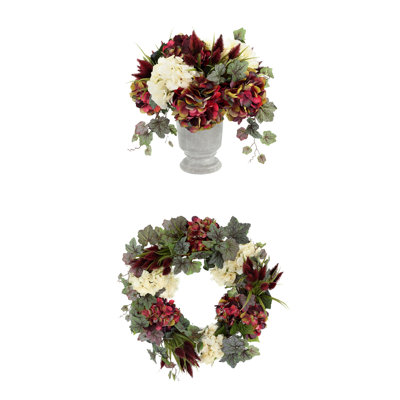 Hydrangea and Ivy Fall Bundle with  and Floral