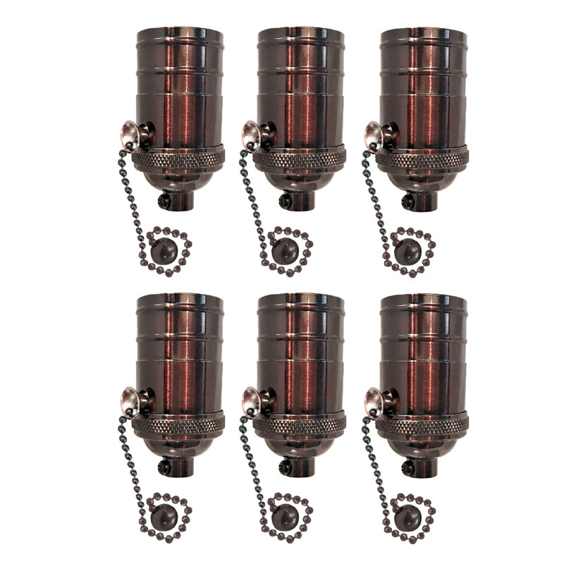 Pull Chain Lamp Socket Lighting Kit, Oil Rubbed Bronze