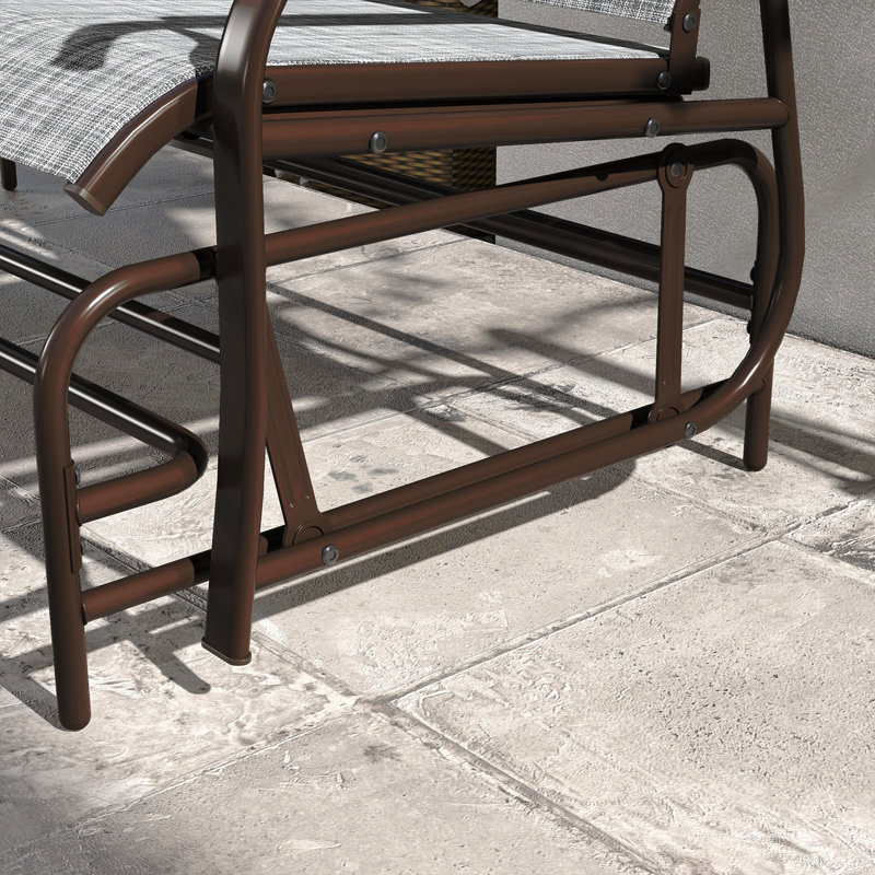 Banc oscillant d'extérieur pour 2 personnes Outsunny