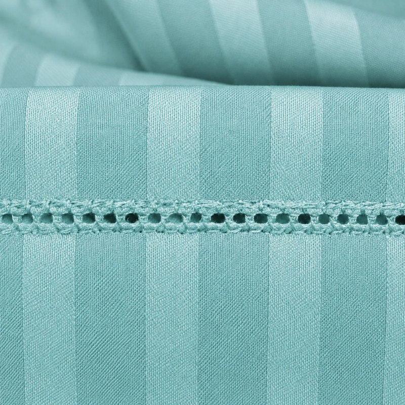 Ensemble de literie en coton égyptien à densité de tissage 1500 fils par Five Luxe Collection - Draps en satin de luxe avec ourlet élégant