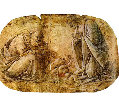 «Nativité du Christ par Botticelli» par Sandro Botticelli, reproduction d'art