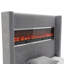 Lit standard Harper avec tête de lit effet de flamme 3D-459913763-459913789